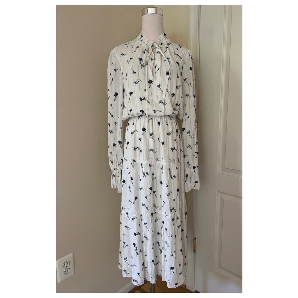JOIE Floral-Print Silk Midi Dress - Picture 7 of 17